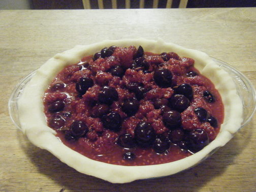 Raspberry Cherry Pie